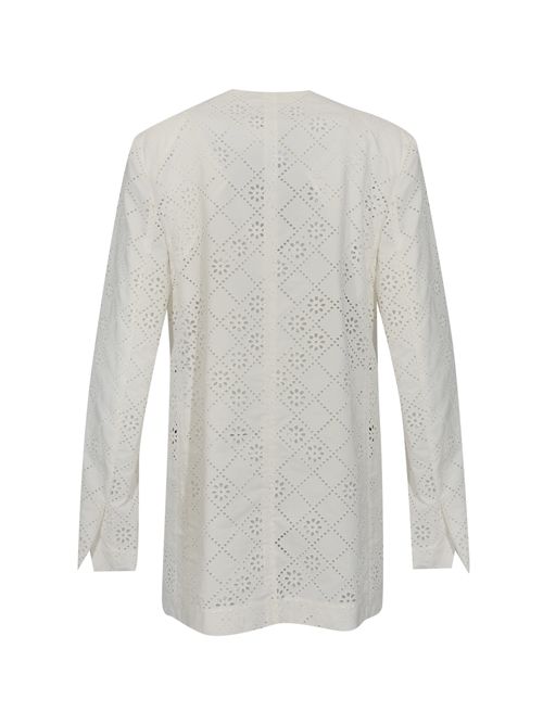 Blazer doppiopetto in pizzo Sangallo di misto cotone ALBERTA FERRETTI | U0512 16220002